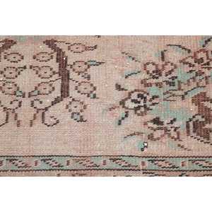 Tapis turc vintage, tapis de 1,6 x 3,3 pieds, petit tapis persan brun - Product Image 5