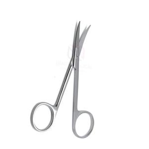 Ciseaux dentaires manuels incurvés de haute qualité 4,5 pouces |   Ciseaux orthodontiques en acier inoxydable allemand de qualité supérieure, certifiés CE pour la dentisterie - Product Image 4