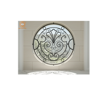 Ventanas Fijas de Hierro Forjado de Diseño Francés, Rejilla de Lujo Hecha a Mano con Hermoso Patrón, Antirrobo, Segura, Impermeable, para Exteriores, Hoteles