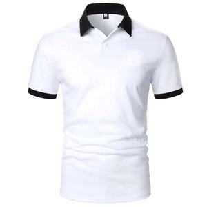 <b>Men's</b> Short Sleeve <b>Turtleneck</b> <b>T</b>-<b>Shirts</b> Casual Fitness Streetwear with Quick Dry Broadcloth Fabric and Solid Summer Print Pattern - Product Image 1