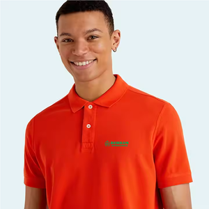 Camiseta de Algodón Naranja para Hombre con Logotipo, Camiseta de Manga Corta Personalizada con Estampado Gráfico en 3D, Camiseta Polo - Product Image 6