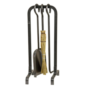 ชุดเครื่องมือเตาผิงชุดเครื่องมือเหล็กและที่วางสำหรับวางเพลิงกลางแจ้งชุดเครื่องมือวางที่คีบแบบเรียบง่ายสำหรับเล่นโป๊กเกอร์ - Product Image 6