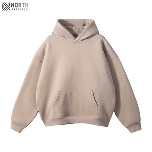 Poids lourd Boxy Fit 100% coton hommes sweats à capuche lavage acide pull Streetwear survêtements Denimes bouffée impression polaire à capuche - Product Image 4