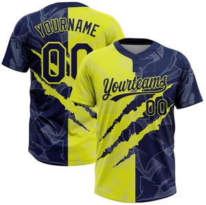 Camiseta de Softbol de Manga Corta con Cuello Redondo y Dos Botones, 100% Poliéster, Impresión Digital, Transpirable, con Logotipo Personalizado - Product Image 2
