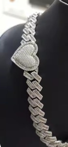 Alta calidad VVS Clarity Diamond Two-Tone Miami Hip Hop Infinity Collar 14K/18K Oro blanco con raperos de estrellas de inspiración natural - Product Image 2