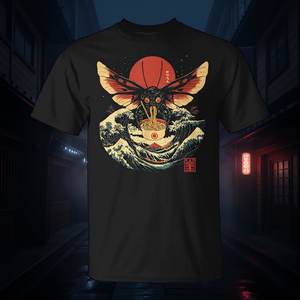 T-shirt vintage giapponese con design promozionale Mothman Cryptid Cryptozoology - Product Image 3