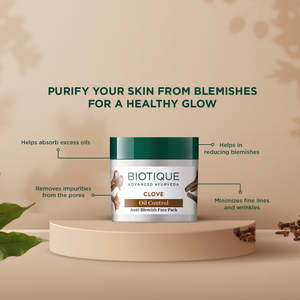 Biotique Huile de Girofle Contrôle Anti-Imperfections Visage Pack 75g - Product Image 2