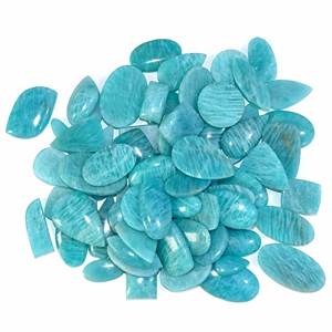 100% Amazonite naturelle pierre précieuse en vrac Cabochon en gros pierre précieuse en vrac belle pierre précieuse naturelle en vrac pour la fabrication de bijoux - Product Image 3