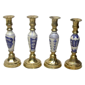 Portavelas Ecológico con Acabado Dorado, Portavelas Personalizado para Velas de Pilar a un Precio Económico - Product Image 1