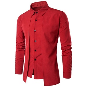 Vestido informal de nuevo estilo para hombre al por mayor, transpirable, de algodón, bordado, ecológico, de secado rápido, logotipo personalizado, cuello levantado, talla 6XL - Product Image 2