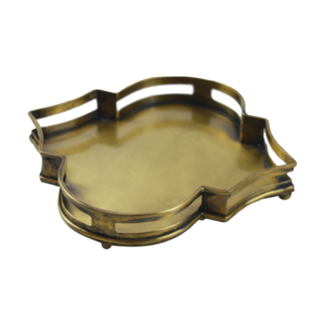 Bandeja de Metal Sólido Hecha a Mano para Servir, Acabado Pulido, Grado Comercial, Apta para Lavavajillas, Restaurante en Casa, Decoración de Boda - Product Image 3