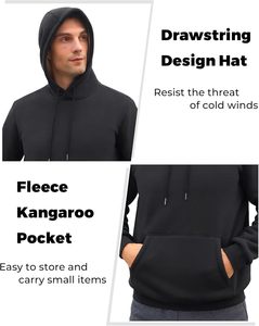 Conjunto de sudadera y pantalones de chándal para hombre de talla grande, traje de invierno de gran tamaño de lana cálida de algodón grueso, suéter personalizado, traje de sudadera - Product Image 5
