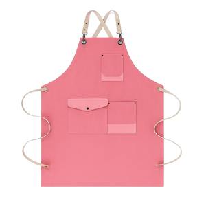 Delantal de Cocina con Logotipo Personalizado, Color Sólido, de Algodón, Personalizado para Barbacoa, Peluquero, Chef o Camarero, con Bolsillos - Product Image 1