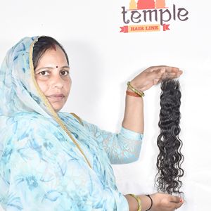 Extensions de cheveux indiens 100% Temple Deep Wave 2*6 Closure Raw Non Transformed Hair Bundles Natural Color Black Women Human Hair Weaving Extensions - Product Image 4