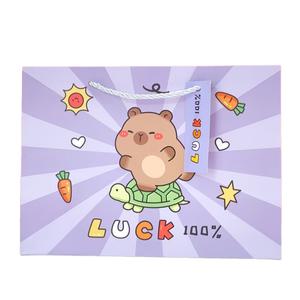 Bolsa de regalo de Capybara premium: embalaje de regalo personalizable ecológico de alta calidad para ocasiones y eventos especiales (estilo 01) - Product Image 4