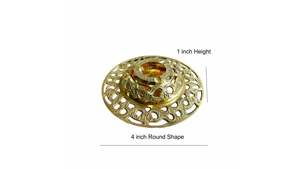 Cenicero de mesa de diseño Vintage antiguo de forma redonda decorativa de latón, proveedor mayorista, pieza de exhibición, cigarrillo coleccionable para fumar - Product Image 2