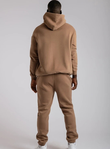 2025 Bulk Heavy Cotton Sweat suit & Jogger Set Custom logo <b>Men's</b> Two Piece Set <b>Velour</b> Fleece Cotton <b>Tracksuit</b> Set for <b>men's</b> - Product Image 3