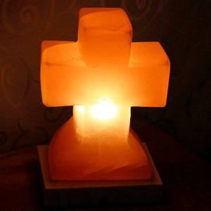 Lampes de sel en forme de croix de l'Himalaya de vente chaude avec ampoule et câblage, lampes de sel de décoration intérieure, meilleures lampes de sel de l'Himalaya - Product Image 2