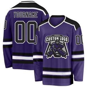 Maillots de hockey sur glace personnalisés de haute qualité OEM Factory Pro Fit Design Vente en gros Polyester durable sublimé Vêtements d'équipe à séchage rapide - Product Image 1