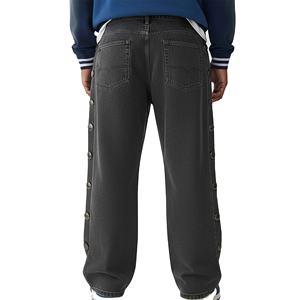 กางเกงยีนส์ทรงหลวมสีดำขายดี เทคโนโลยีป้องกันสีซีดจาง ดีไซน์หรูหรา พรีเมียม เหมาะสำหรับใส่ในช่วงเย็น - Product Image 3