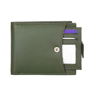 Portefeuille fin en cuir véritable pour homme de luxe, protection RFID, grande capacité, emplacements pour cartes, portefeuille en cuir imperméable pour homme - Product Image 6