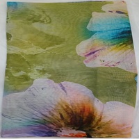 Tissu de sari en coton imprimé numérique floral, design personnalisé, textile de haute qualité pour vêtements de mariage pour femmes |   Tissu de mode élégant