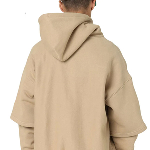 Meilleur design personnalisé, vente chaude, sweat à capuche pour homme, vente en gros, design personnalisé, pull uni, couleur unie, 100% coton, écologique - Product Image 6