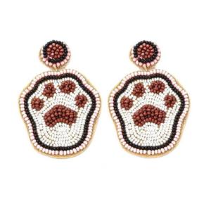 Perles de verre faites à la main serpent boucle d'oreille broderie perles de verre serpent boucles d'oreilles de l'Inde à la main boucle d'oreille pour les femmes et les filles - Product Image 5