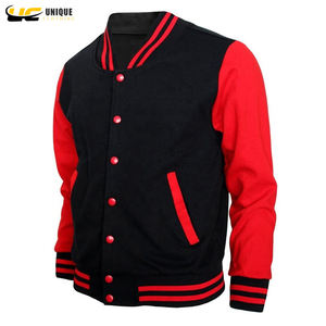 Nouvelle veste d'université à manches longues pour hommes avec Logo imprimé personnalisé de haute qualité, en différentes couleurs, vente en gros, 2023 - Product Image 4