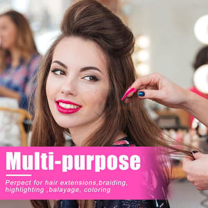 Pince à sectionner les mèches, ensemble d'anneaux de sectionnement, acier inoxydable, outils de tressage, dreadlocks durables, extensions de cheveux humains - Product Image 5