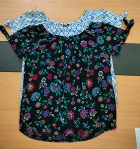 Qualité dames été mi-longueur tenue décontractée à manches courtes col rond 100% coton doux confortable écologique respirant - Product Image 2