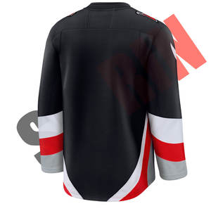 Maillot de hockey professionnel personnalisé sublimé Sibrin Premium pour l'équipe des États-Unis, Buffalo |   Séchage rapide 100% polyester |   Vêtements de hockey sur glace des États-Unis - Product Image 3