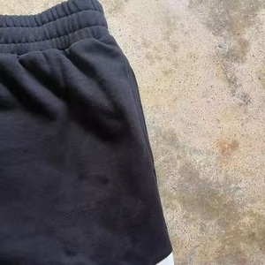 Proveedor OEM pesado 100% algodón Unisex pantalones de chándal de gran tamaño Color sólido impreso pierna ancha francés Terry pantalones de chándal hombres 2025 - Product Image 6