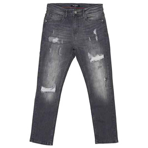 High Quality Faded Ripped Straight Denim Pants Streetwear Fashion Washed Distressed Men <b>Jeans</b> made in Pakistan - Product Image 1