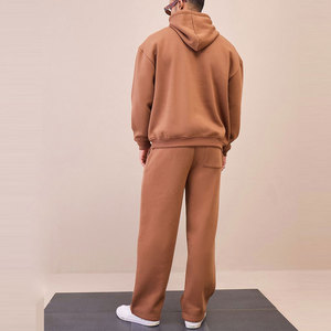 Vêtements d'extérieur Meilleur article Sweat à capuche imprimé avec pantalon de survêtement Ensemble de survêtements respirants légers de couleur pure pour hommes - Product Image 2