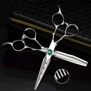 Usine en gros Hitachi fibre de carbone ciseaux pouce anneau tatouage pare-chocs barbier pour la formation de ciseaux de cheveux - Product Image 5