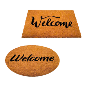 Alfombras de bienvenida de fibra de coco natural de forma personalizada con PVC antipolvo y de larga duración de fábrica de Vietnam forma personalizable - Product Image 1