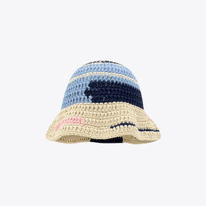 Sombrero de Pescador con Rayas Irregulares para Mujer, Venta al por Mayor, Sombrero de Color Contrastante para Otoño e Invierno, Viajes y Uso Diario - Product Image 4