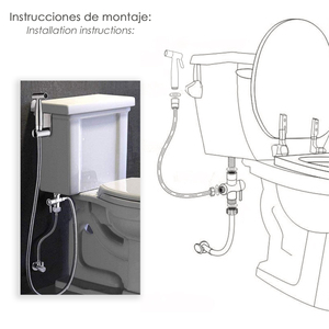 Doccetta Bidet WC con Valvola in Ceramica H 1/2" M 1/2" M 1/2" - Product Image 4