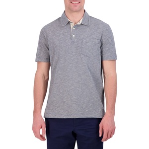Polo homme tendance, confortable, 100% coton, rayé, manches courtes, vêtements pour homme, export. - Product Image 1