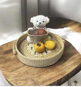 Panier de rangement, boîte à linge, panier tissé, plateau en jacinthe d'eau, carré, brun, plateaux de rangement, boîtes, nouveau produit, articles les plus populaires - Product Image 2