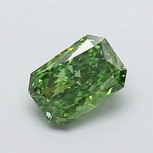 Diamant de laboratoire vert vif fantaisie VS1 de 1,00 ct Radiant - Product Image 1