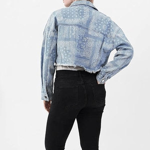 Vente chaude Femmes Jeans Veste Respirant Jeans Veste Top Qualité Couleur Unie Femmes Jeans Veste - Product Image 6