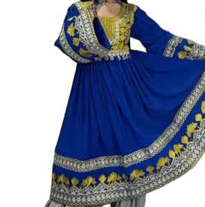 <b>Top</b> Selling Women Modern Fashion Afghan green Print Dresses In Best Price And Low MOQ In All Sizes And Low MOQ 2026 - Product Image 5