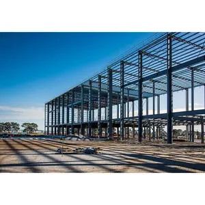 Portal section H column design I beams building industrial peb structures steel building supplier