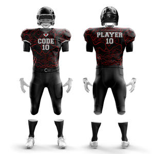 ชุดเสื้อเจอร์ซีย์ฟุตบอลขาสั้นแบบอเมริกันชุดเครื่องแบบเย็บติดขนาดใหญ่พิเศษระบายอากาศได้ดี2025ออกแบบได้ตามต้องการ - Product Image 1