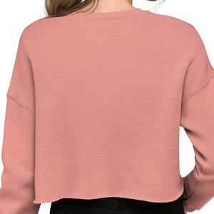 Top corto para mujer Sólido Casual Poliéster Algodón Terry Anti Shrink 300g Forrado Bordado Invierno - Product Image 5