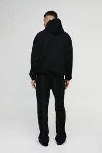 Haute qualité 100% coton hommes surdimensionné à capuche ensemble personnalisé bouffée imprimé Logo 2 pièces sweat-shirt Jogging ensemble pour l'hiver - Product Image 5