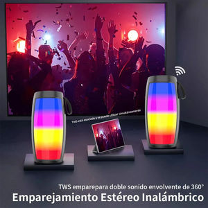 Altavoz Portátil Recargable con Diseño TWS, Luces LED y Botones de Control Integrados. Ideal - Product Image 5