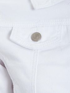 Venta al por mayor Premio Color blanco liso Mujeres Chaqueta de mezclilla Personalizar Logo Tela de algodón Manga larga Estilo de la calle Señoras Chaqueta de mezclilla - Product Image 5